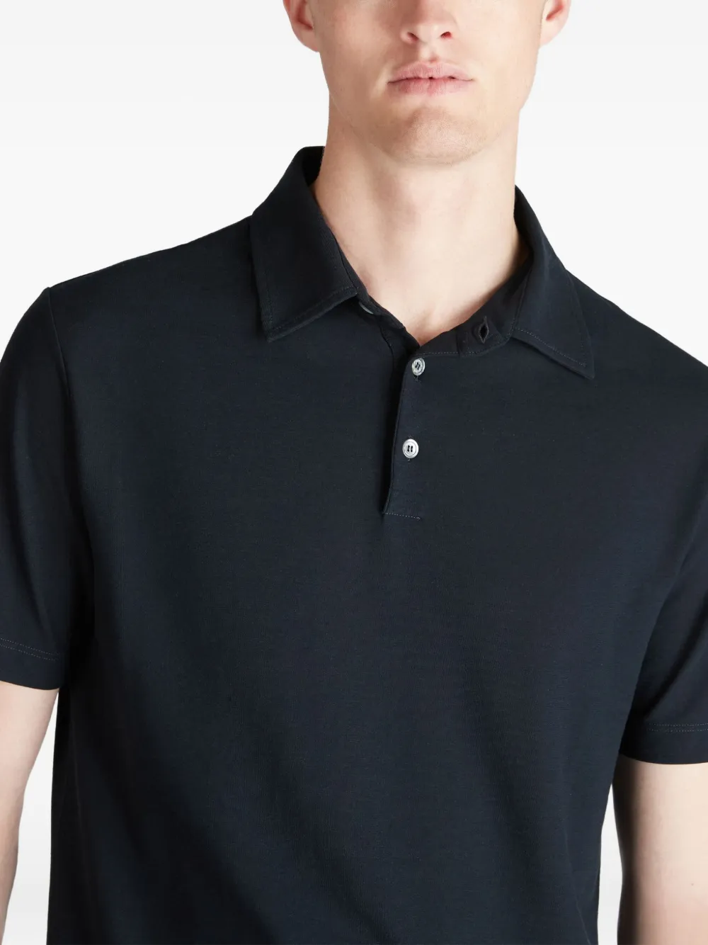 slowear Katoenen poloshirt met korte mouwen Blauw