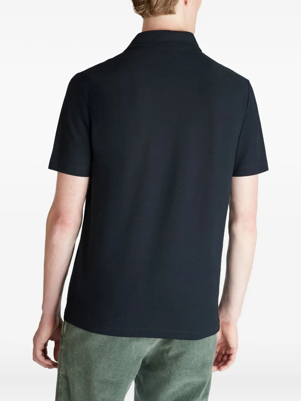 slowear Katoenen poloshirt met korte mouwen Blauw