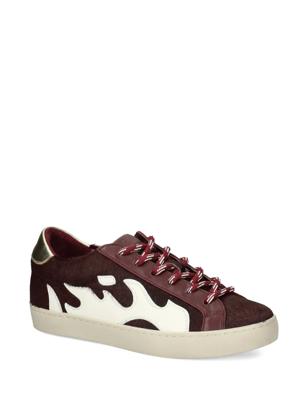 Gamin Flame-patch Sneakers In Brown