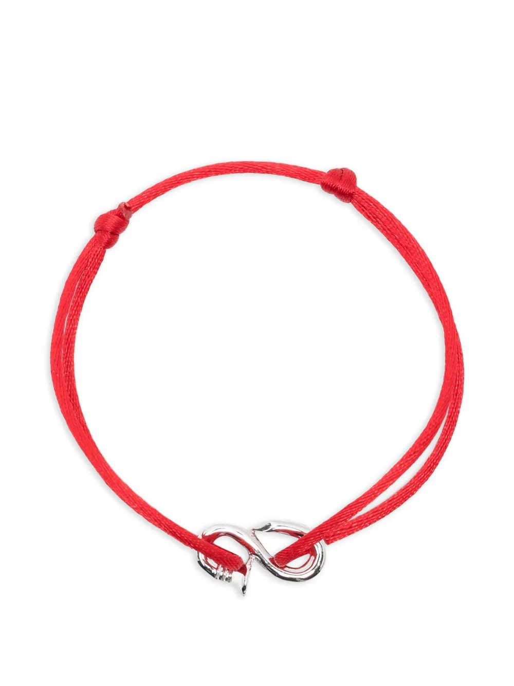 MATTEO bent-nail-charm bracelet - Argento