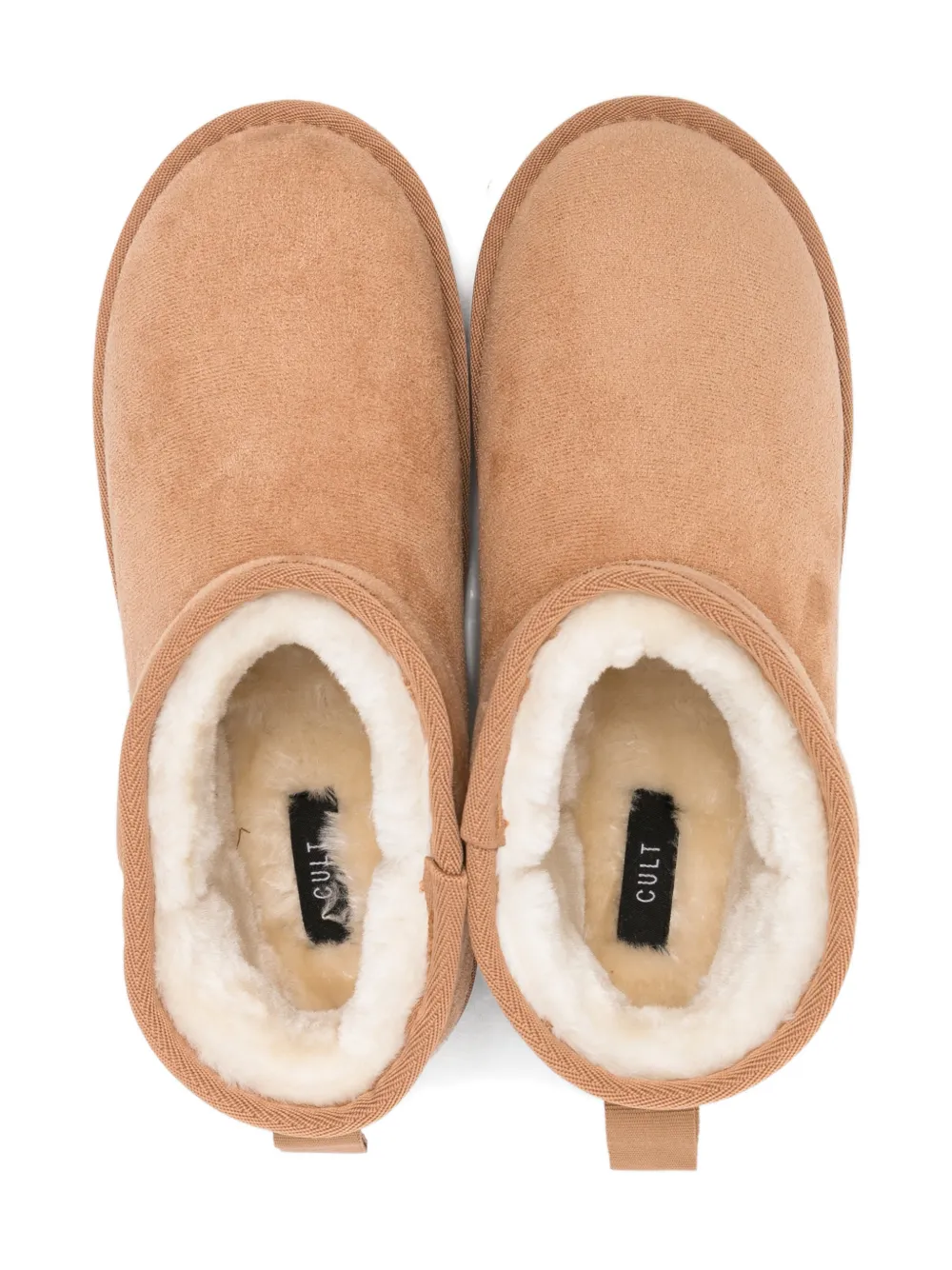 Cult Logo-plaque Boots In Brown