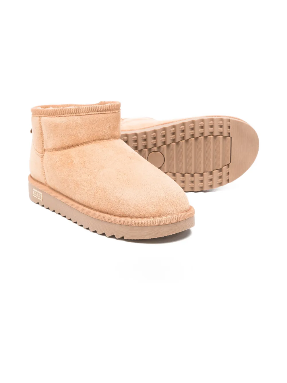 Cult logo-plaque boots - Beige