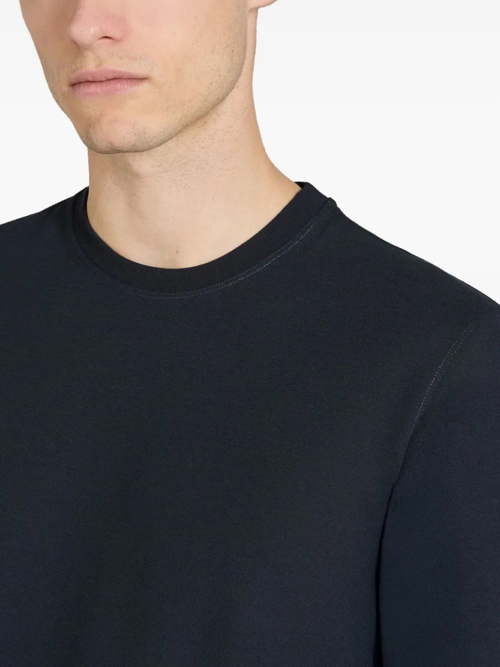 slowear T-shirt met ronde hals Blauw