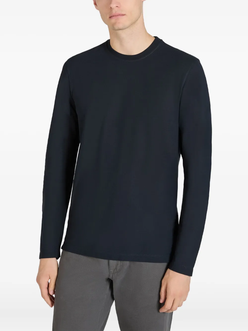 slowear T-shirt met ronde hals Blauw