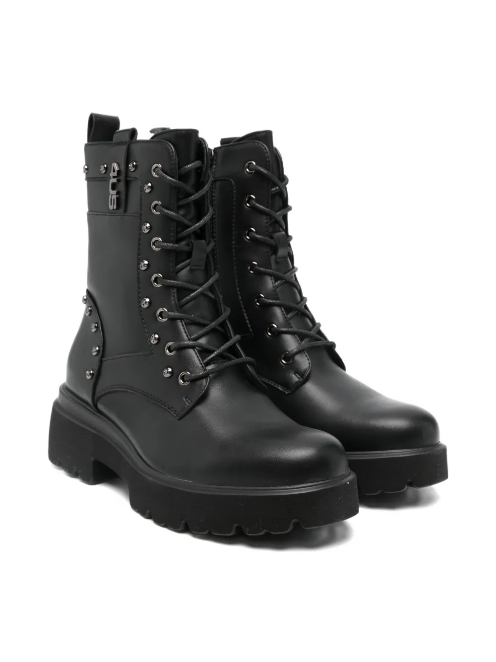 Paciotti For Us lace-up studded boots | Black | Image 1