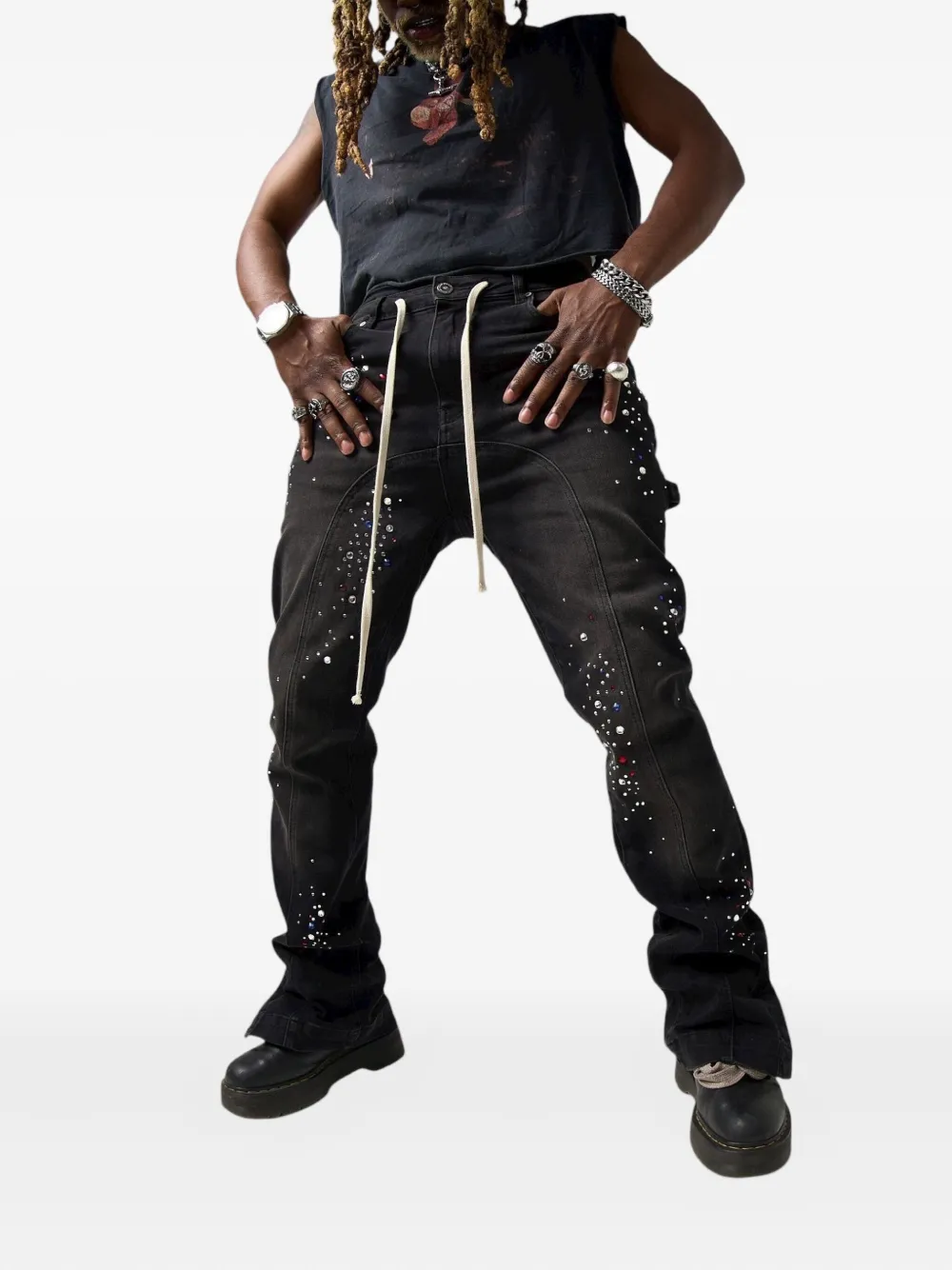 duaa Guidance embellished jeans | Bootcut Jeans | Image 2