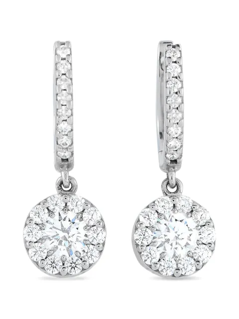 Hearts on Fire 18K white gold diamond earrings