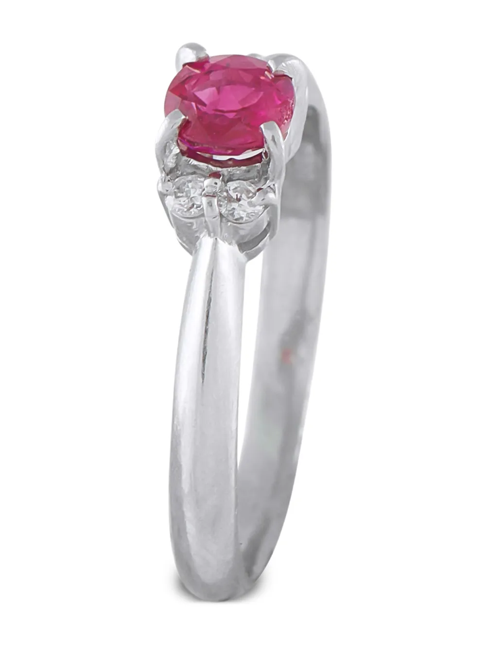 LB Exclusive platinum diamond and ruby ring | Image 2
