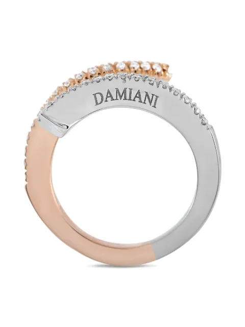 Damiani 18K white gold diamond ring