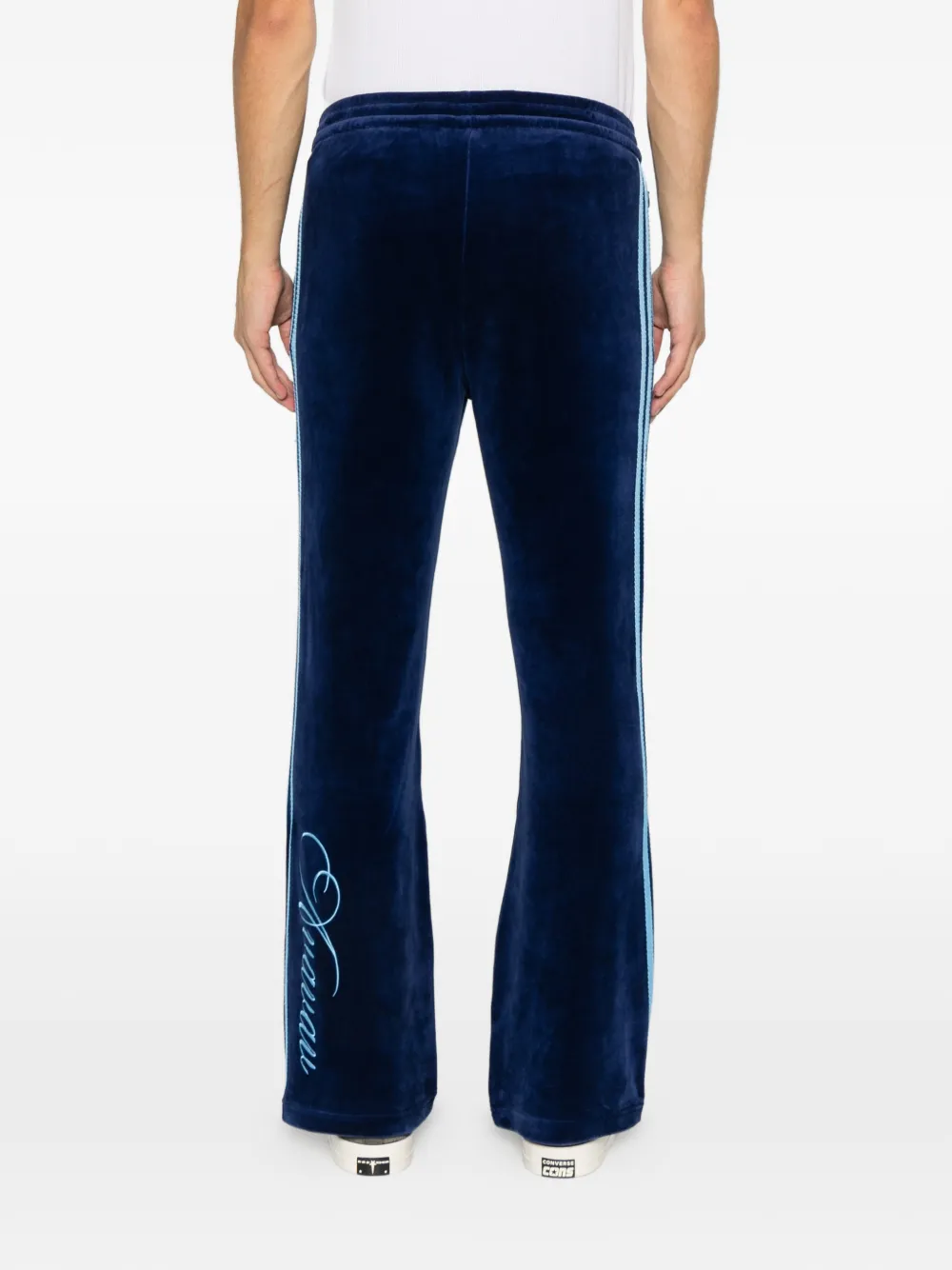 Adidas Originals X Avavav Velvet Track Pants In Blue
