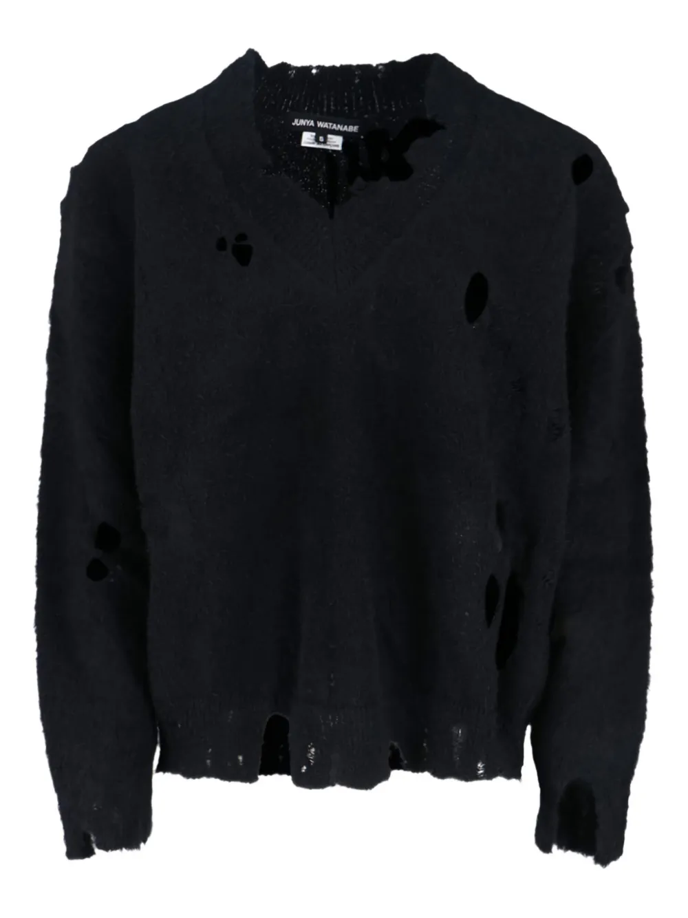 Junya Watanabe V-neck sweater - Nero