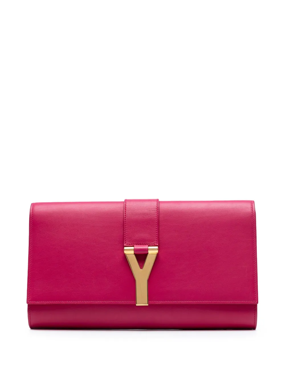 Saint Laurent Pre-Owned 2013-2025 Leather Chyc Ligne clutch bag - ピンク Saint Laurent Pre-Owned 2013-2025 Leather Chyc Ligne clutch bag - ピンク