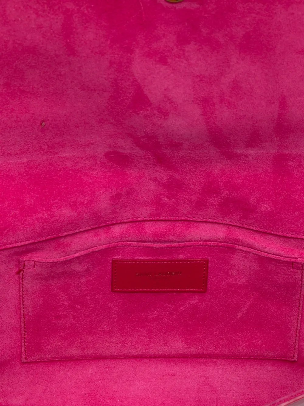 SAINT LAURENT Pre-owned 2013-2025 Leather Chyc Ligne Clutch Bag In Pink