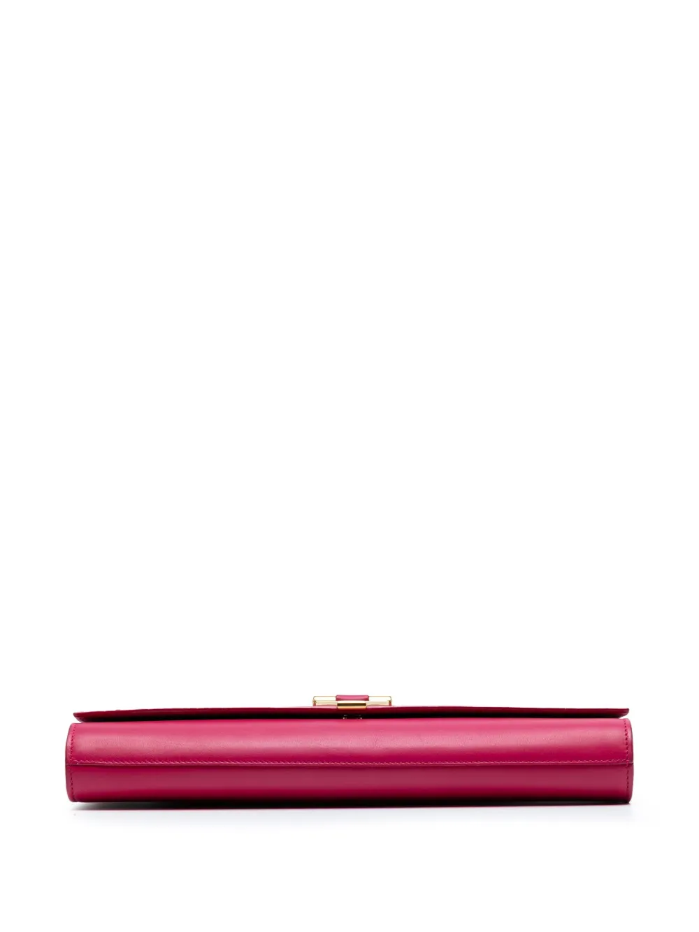 SAINT LAURENT Pre-owned 2013-2025 Leather Chyc Ligne Clutch Bag In Pink