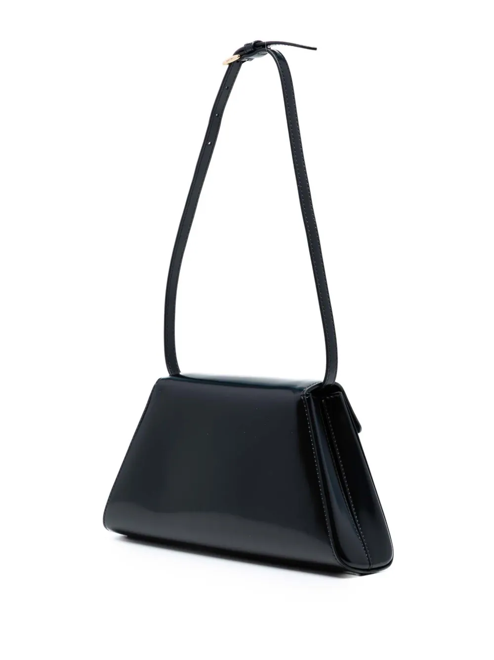 Pre-owned Prada 2021-2025 Medium Brushed Leather Satchel In Black