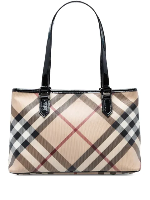 Burberry Pre-Owned 2000-2025 Supernova Check Coated Canvas tote bag
