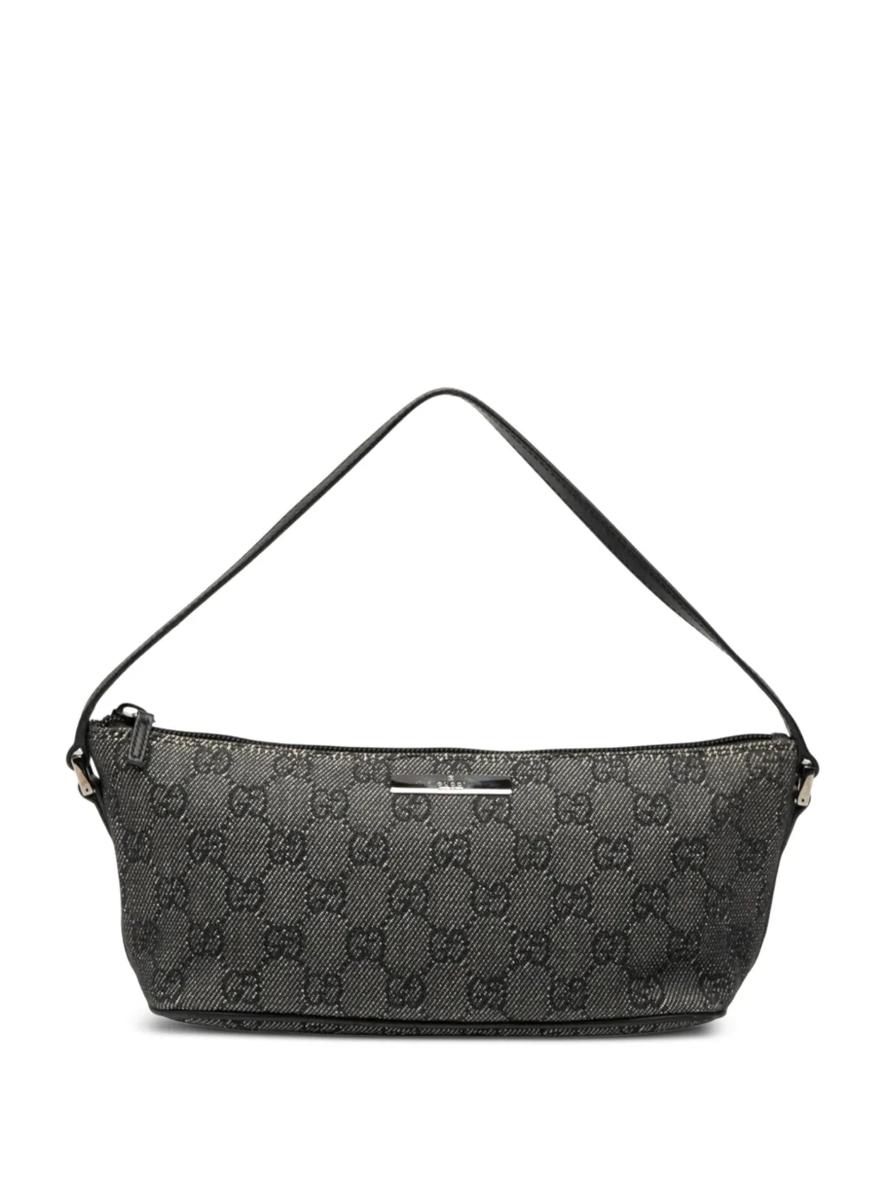 Gucci Pre-Owned 2000-2015 GG Denim Boat shoulder bag - グレー Gucci Pre-Owned 2000-2015 GG Denim Boat shoulder bag - グレー