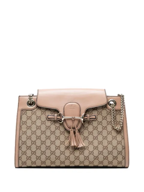 Gucci Pre-Owned شنطة كتف 'GG كانفا إيميلي' كبيرة 2016-2025