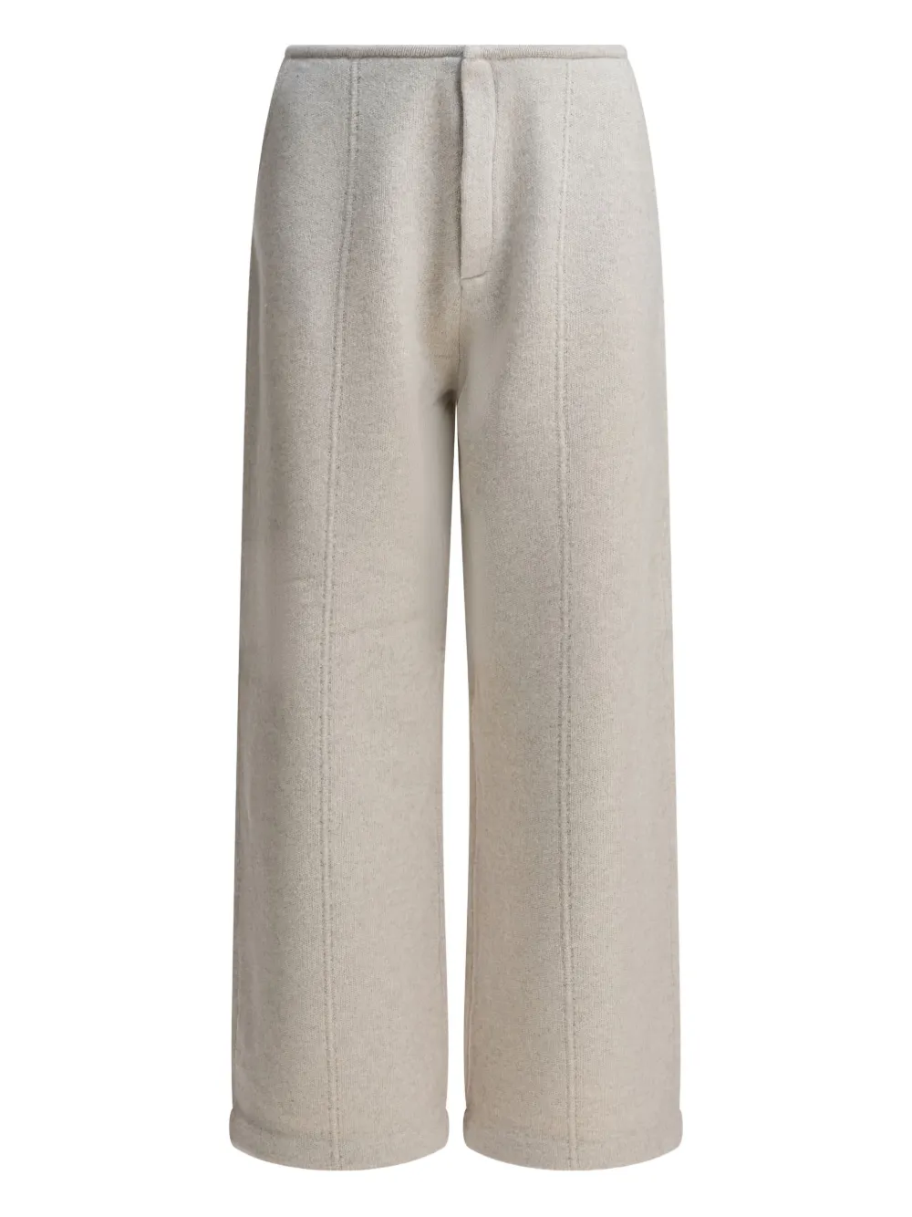 Umarmung Seam-detail Wide-leg Trousers In Neutral