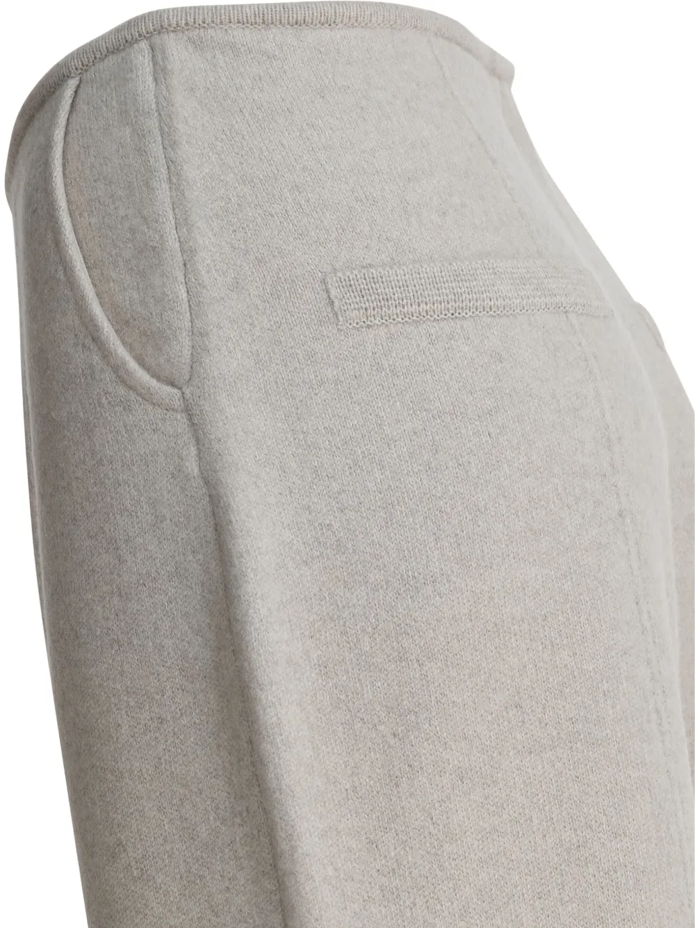 Umarmung Seam-detail Wide-leg Trousers In Neutral