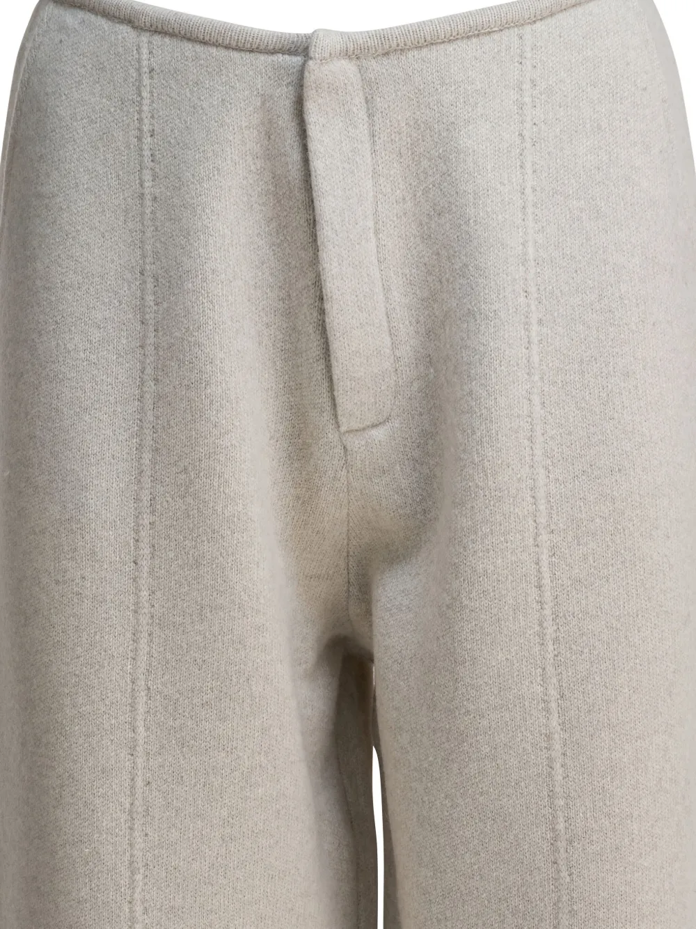 Umarmung Seam-detail Wide-leg Trousers In Neutral