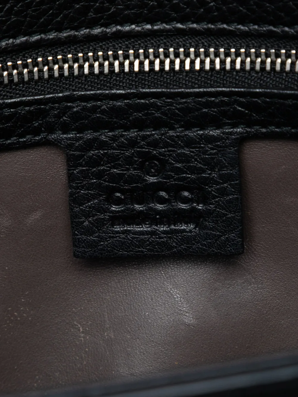 Pre-owned Gucci 2016-2025 Medium Studded Leather Miss Bamboo Crossbody Bag In Black