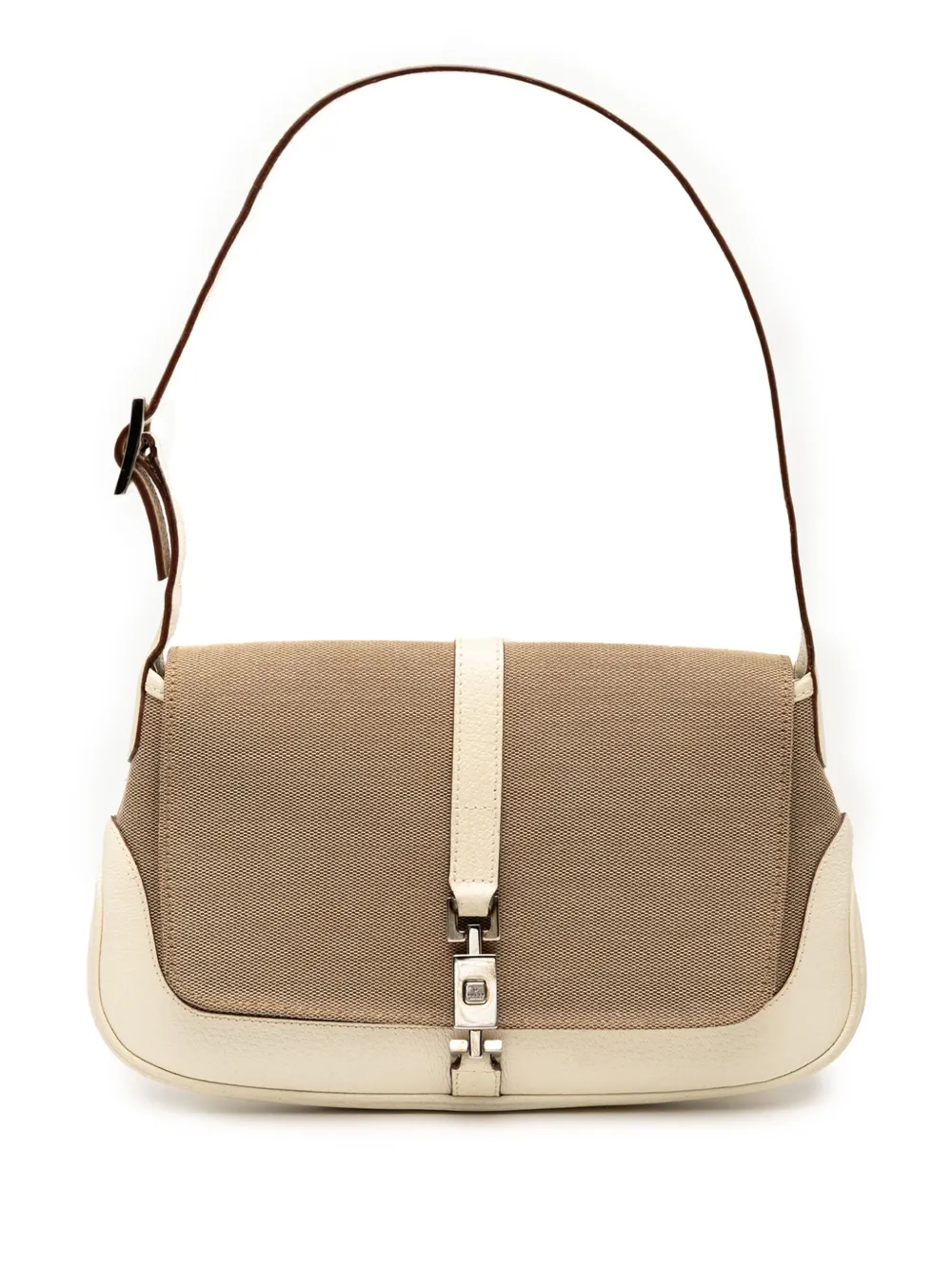 Gucci Pre-Owned 2000-2015 Canvas Jackie O Flap shoulder bag - ブラウン Gucci Pre-Owned 2000-2015 Canvas Jackie O Flap shoulder bag - ブラウン