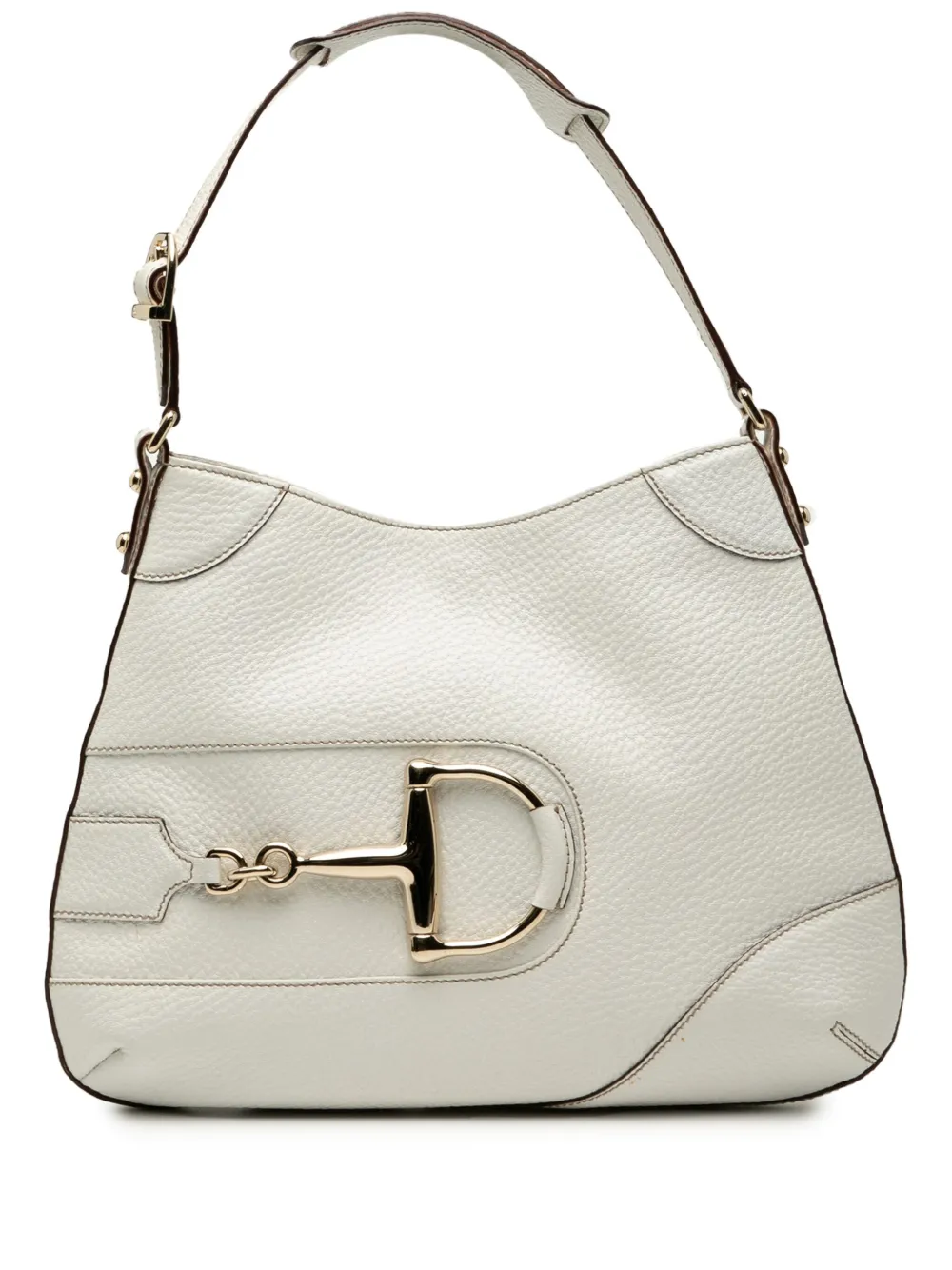 Gucci Pre-Owned 2000-2015 Leather Hasler shoulder bag - ホワイト Gucci Pre-Owned 2000-2015 Leather Hasler shoulder bag - ホワイト