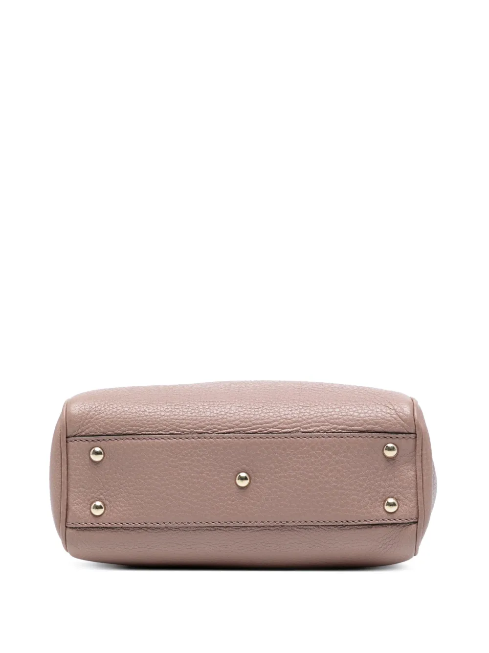 Pre-owned Gucci 2016-2025 Mini Calfskin Bamboo Shopper Satchel In Pink