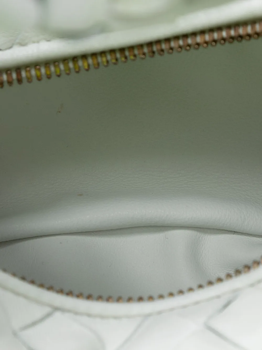 Pre-owned Bottega Veneta 2012-2025 Mini Nappa Intrecciato Jodie Hobo Bag In White