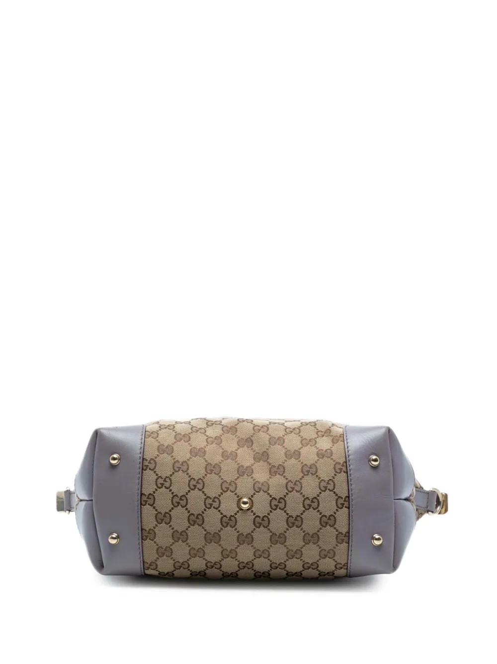 GUCCI Pre-owned 2016-2025 Gg Canvas Heart Bit Satchel In Purple