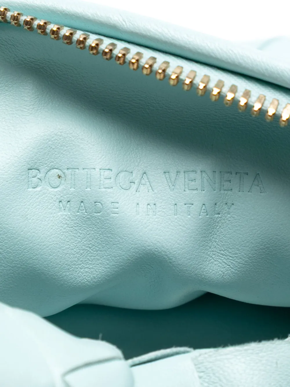 Pre-owned Bottega Veneta 2012-2025 Candy Nappa Intrecciato Jodie Hobo Bag In Blue