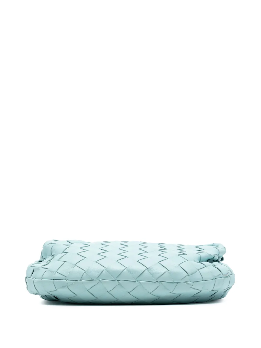 Pre-owned Bottega Veneta 2012-2025 Candy Nappa Intrecciato Jodie Hobo Bag In Blue