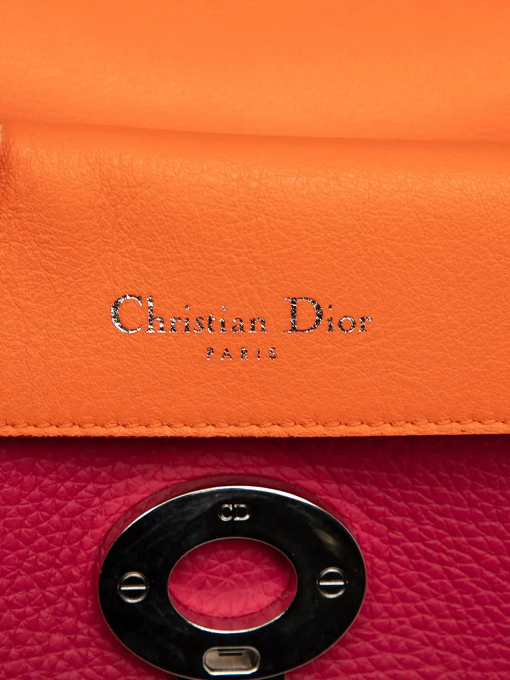 Pre-owned Dior 2014 Mini Leather Be  Flap Satchel In Pink