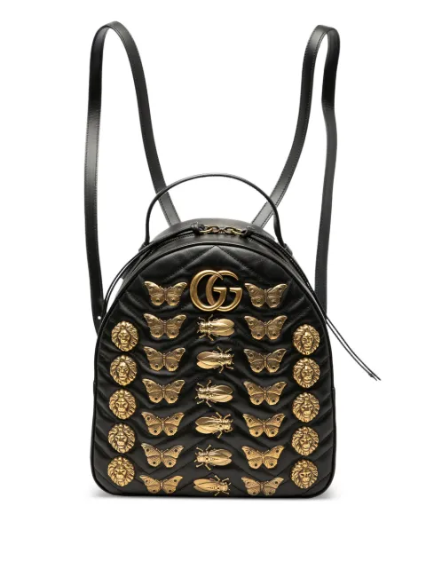 Gucci Pre-Owned 2000-2015 Small GG Marmont Matelasse Leather Animalier backpack