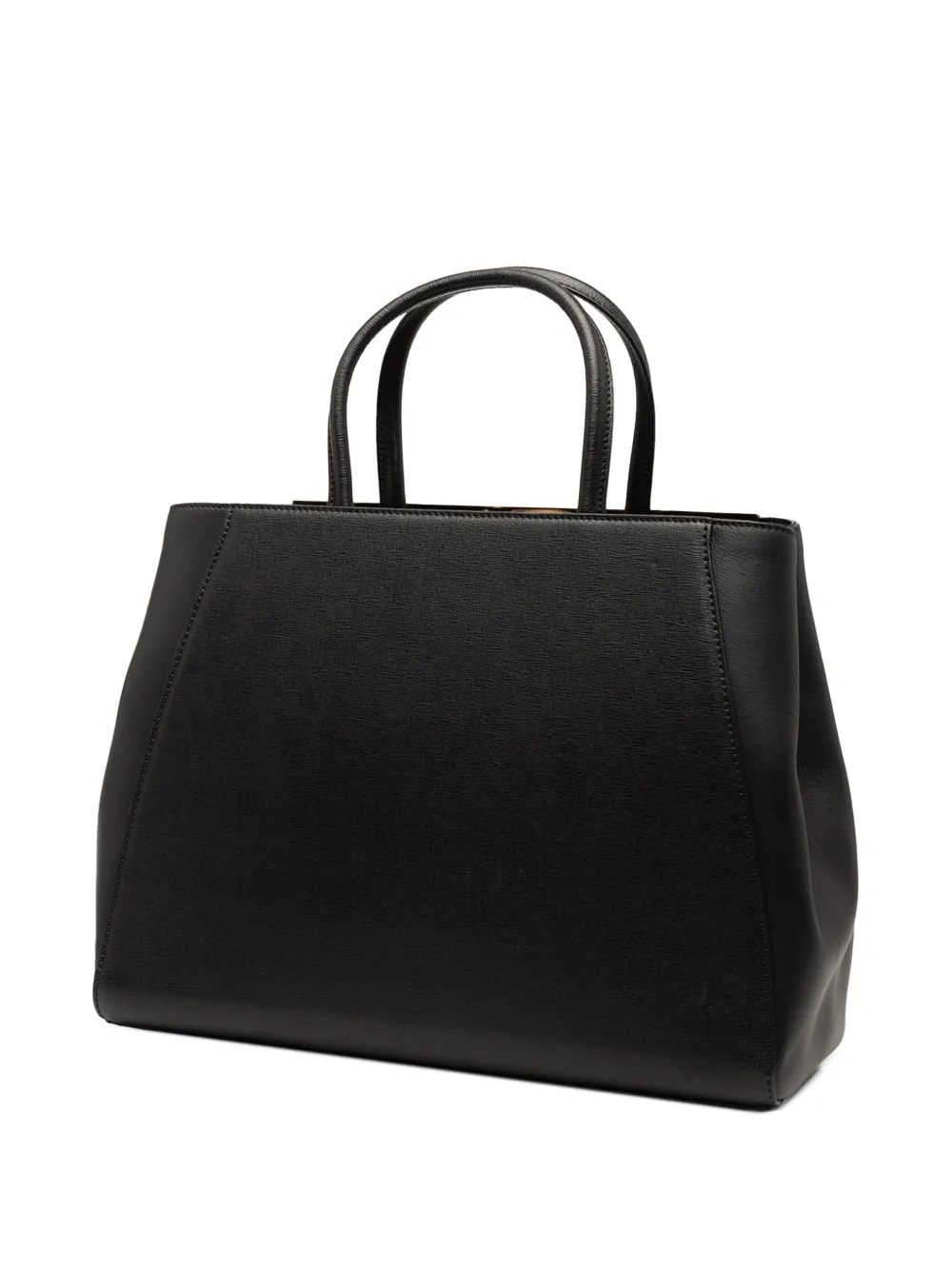 FENDI Pre-owned 2000-2010 Medium Leather 2jours Satchel In Black