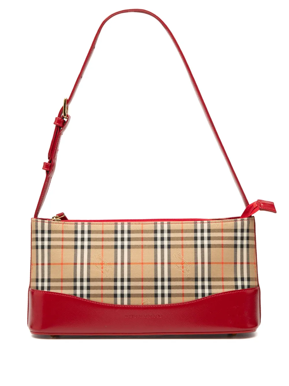 Burberry Pre-Owned 2000-2017 ヘイマーケットチェック ショルダーバッグ - ブラウン Burberry Pre-Owned 2000-2017 ヘイマーケットチェック ショルダーバッグ - ブラウン