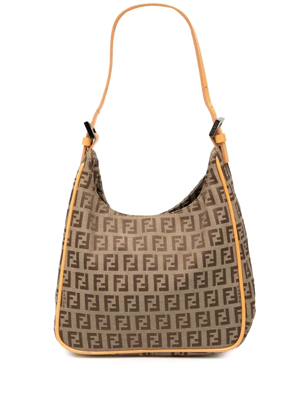 Fendi Pre-Owned 2000-2010 ズッキーノ キャンバス ショルダーバッグ - ブラウン Fendi Pre-Owned 2000-2010 ズッキーノ キャンバス ショルダーバッグ - ブラウン