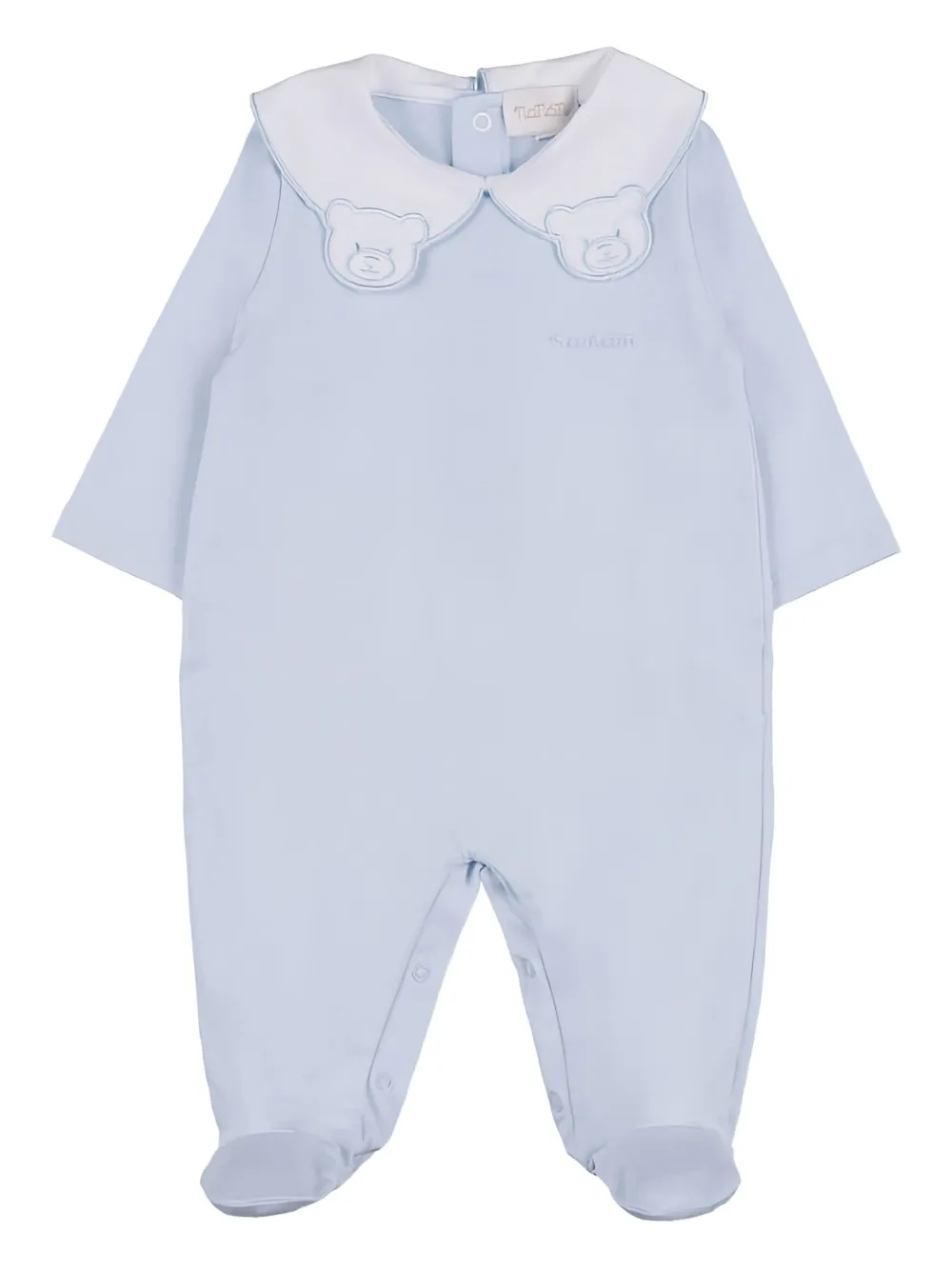Nanán Babies' Teddy Bear-appliqué Pajamas In Blue