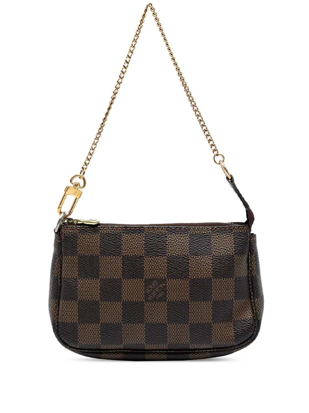 Louis Vuitton Pre-Owned 2008 ダミエ エベヌ ミニ ポシェット アクセソワール ハンドバッグ - ブラウン Louis Vuitton Pre-Owned 2008 ダミエ エベヌ ミニ ポシェット アクセソワール ハンドバッグ - ブラウン