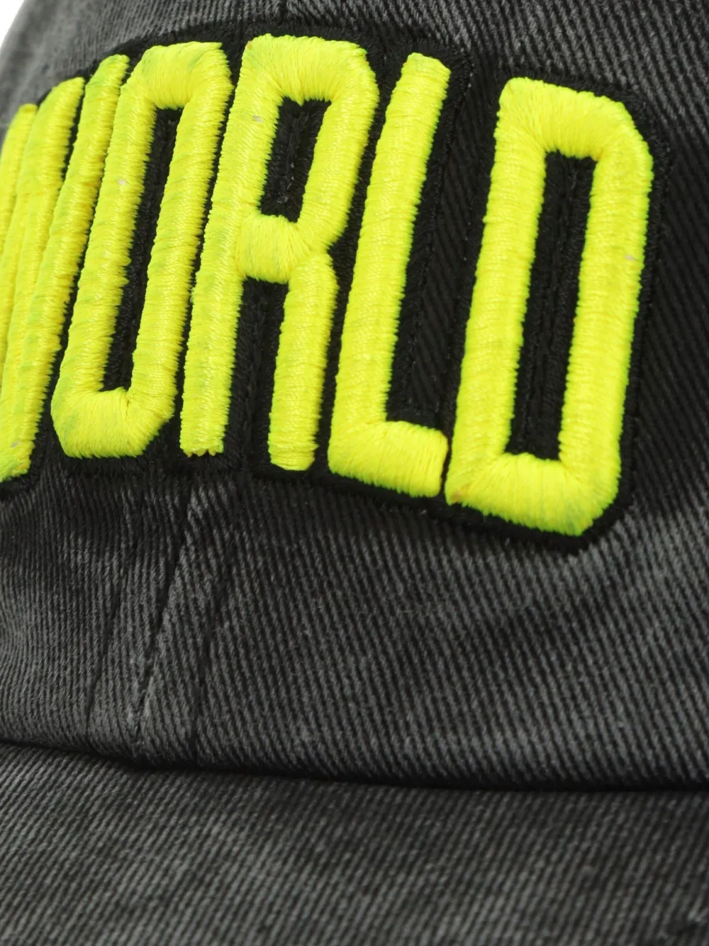Cherry World Logo-embroidered Cap In Gray