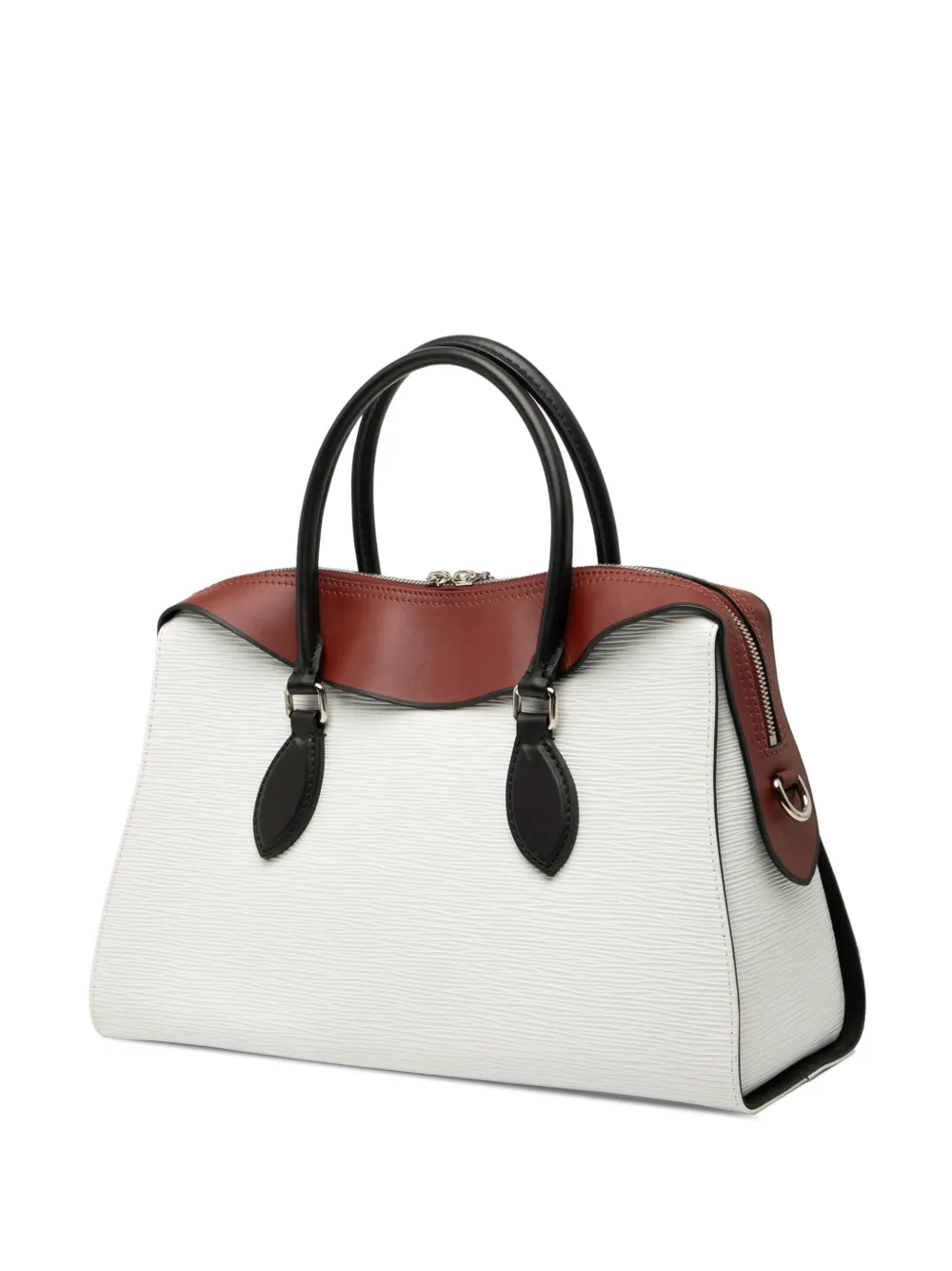 Pre-owned Louis Vuitton 2018 Epi Tuileries Satchel In White