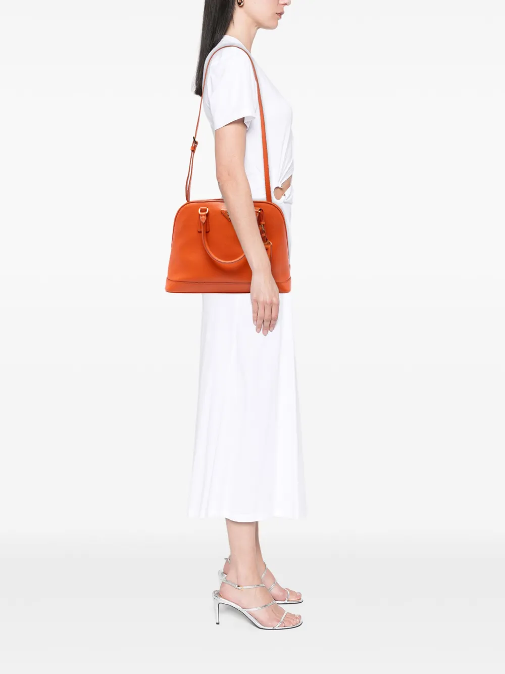 Prada Pre-Owned 2010-2025 Medium Saffiano Lux Open Promenade satchel | Pre-Owned | Image 2