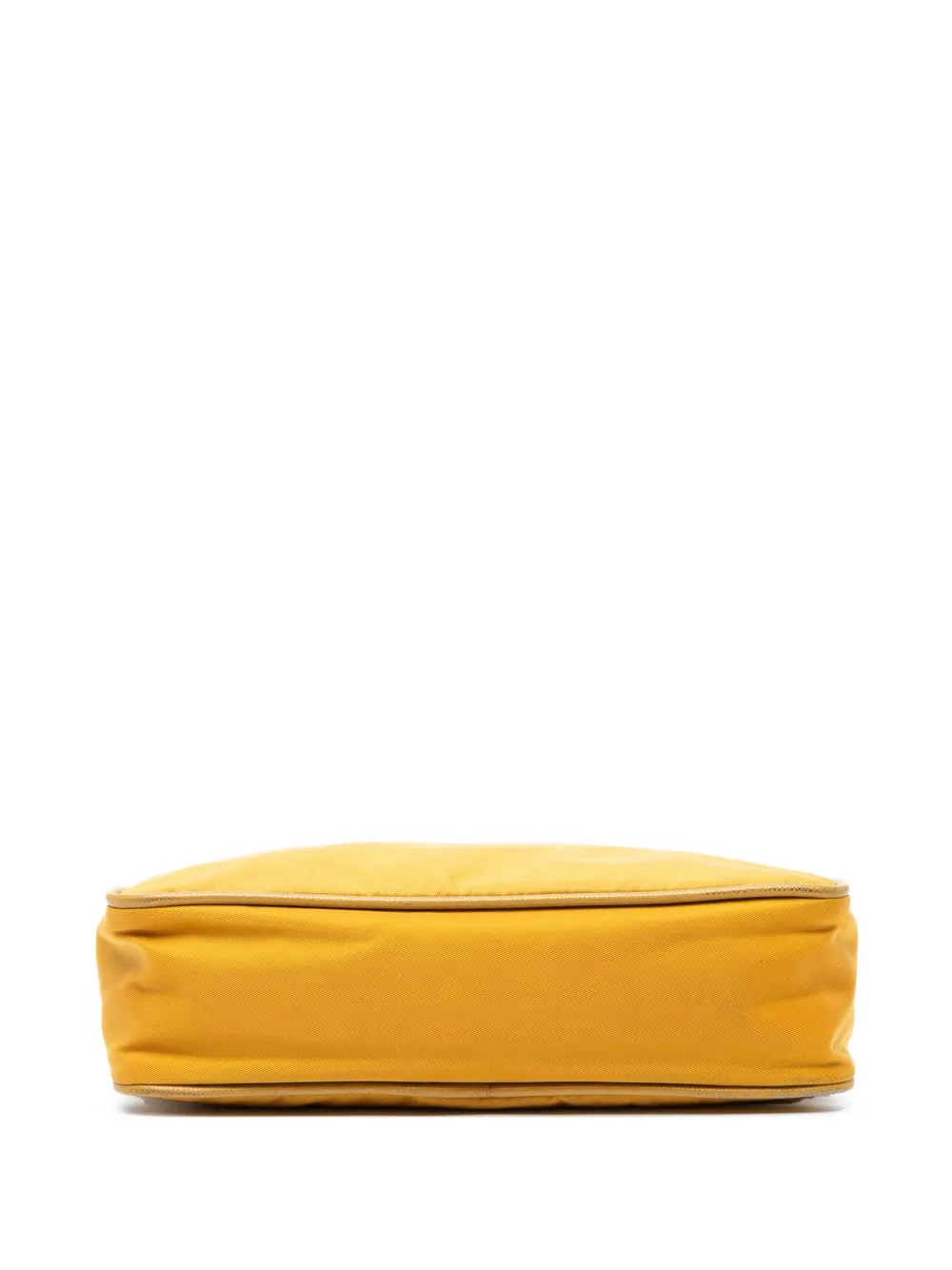 Pre-owned Prada 2000-2013 Tessuto Shoulder Bag In Yellow