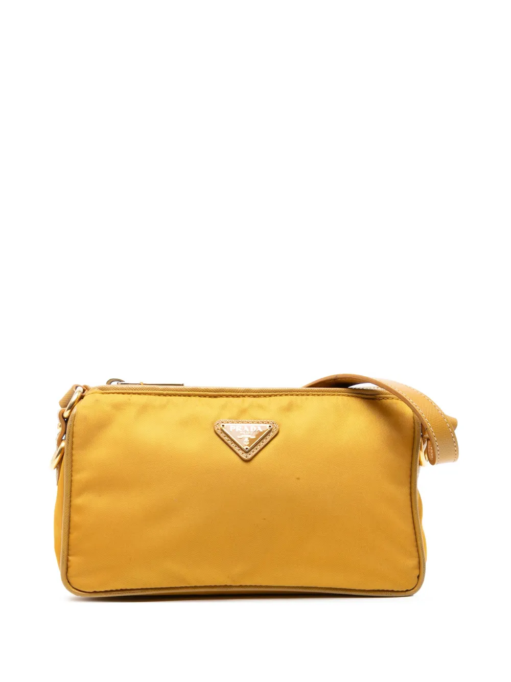 Prada Pre-Owned Borsa a spalla in tessuto 2000-2013 - Giallo