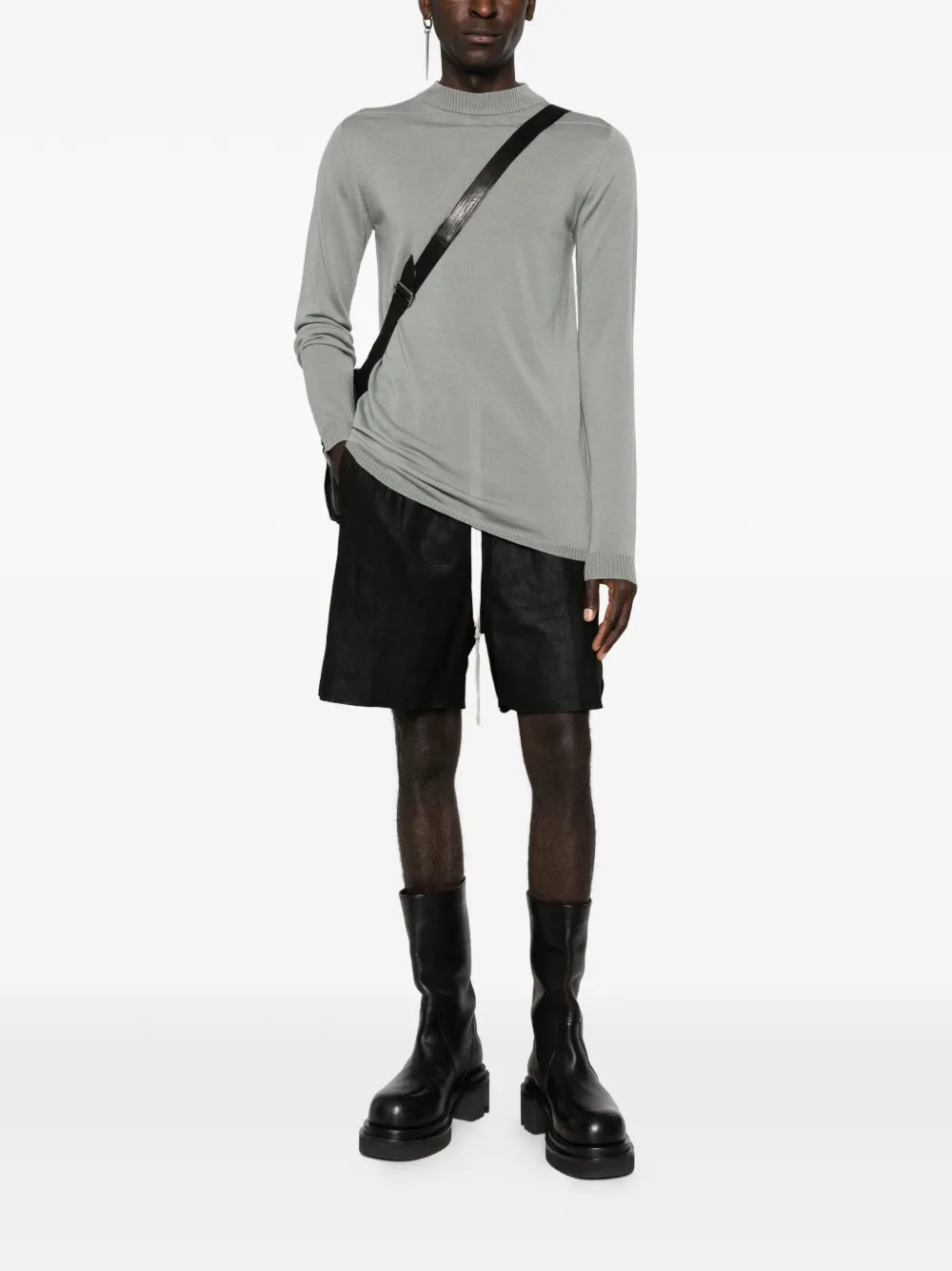 Rick Owens boxers drawstring split shorts | Drop-Crotch Shorts | Image 2