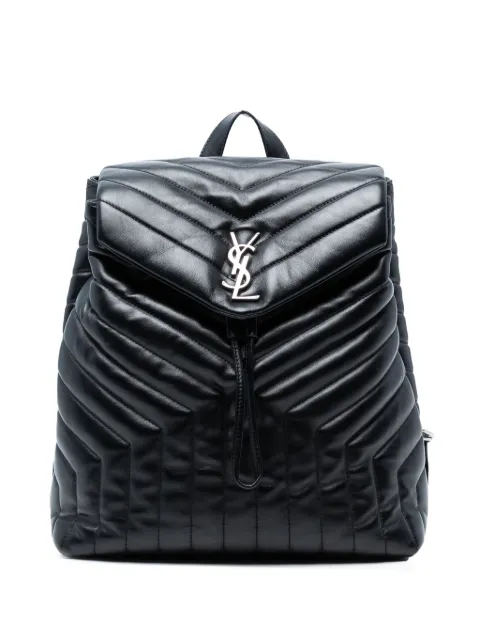 Saint Laurent Pre-Owned 2017 Medium Matelasse Leather Monogram LouLou backpack