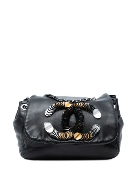 CHANEL Pre-Owned bolsa de hombro CC Lambskin Disc Bon Bon Flap 2008-2009