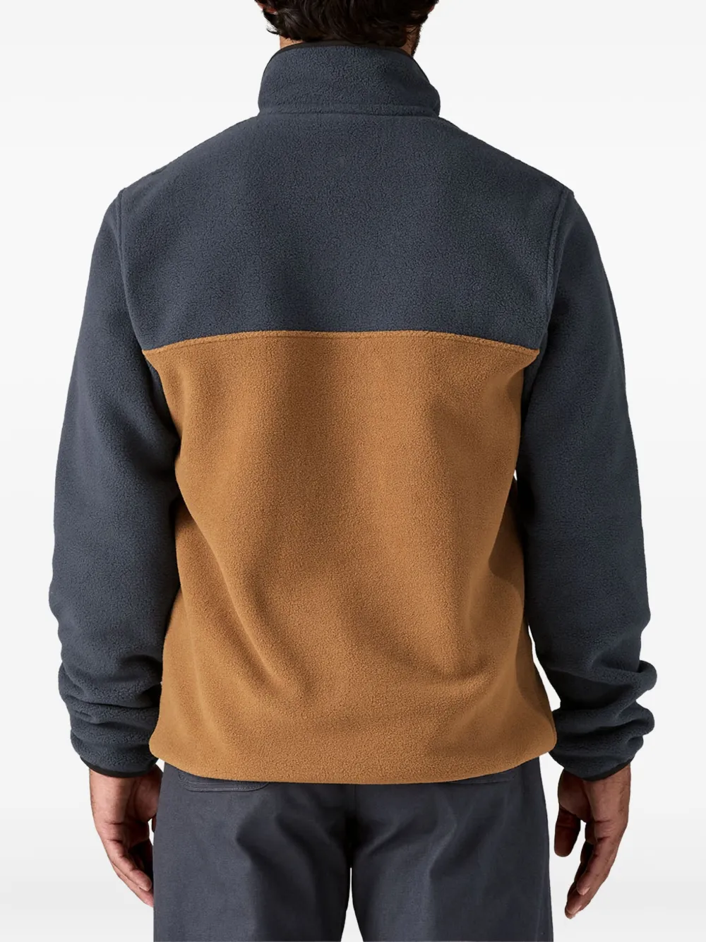 Patagonia Synchilla Snap-T gebreid vest met borstzak en knopen Blauw