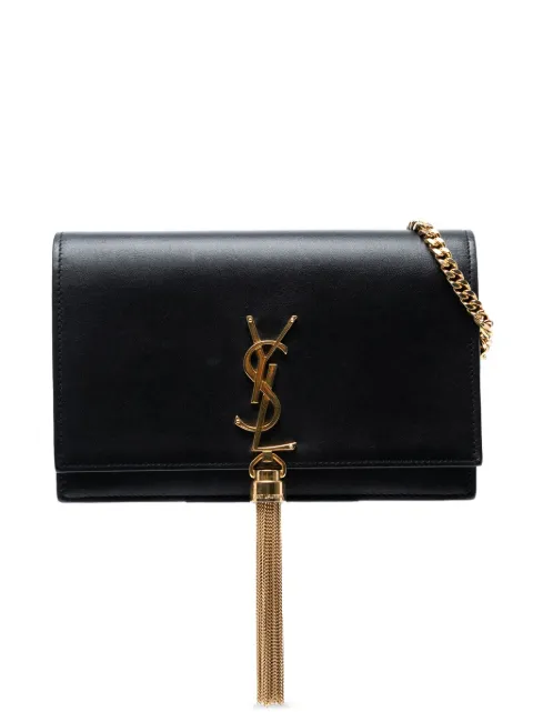 Saint Laurent Pre-Owned 2017 Smooth Calfskin Monogram Kate Tassel Chain Wallet crossbody bag
